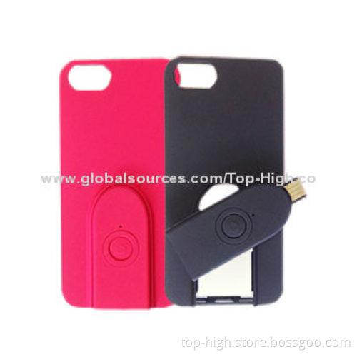 Case for iPhone 5S with Bluetooth camera shutter provided by China manufacturer with design patent